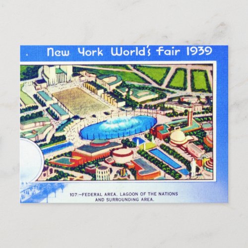 New York Worlds Fair 1939 Postcard