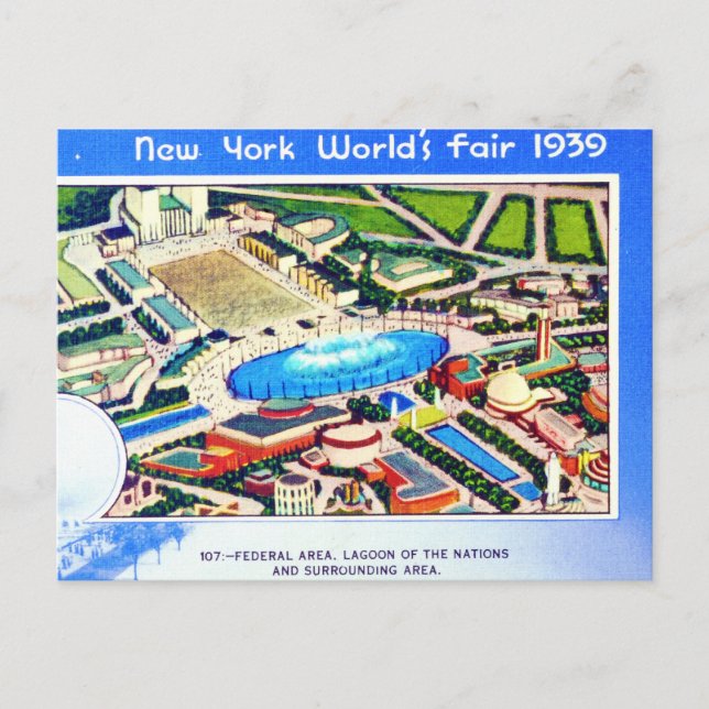New York World's Fair 1939 Postcard (Front)