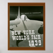New York World's Fair 1939 Vintage Black White