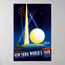 New York World's Fair 1939 Vintage Travel Poster