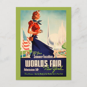 New York World's Fair Vintage Postcard