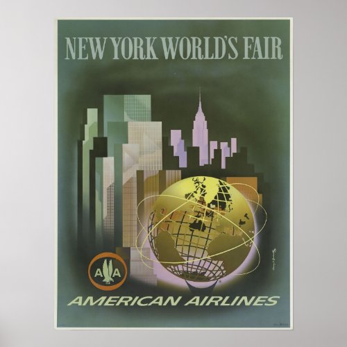 New York Worlds Fair Vintage Poster