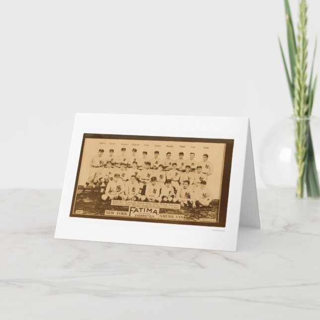 New York Yankees Baseball 1913 Card (Front)