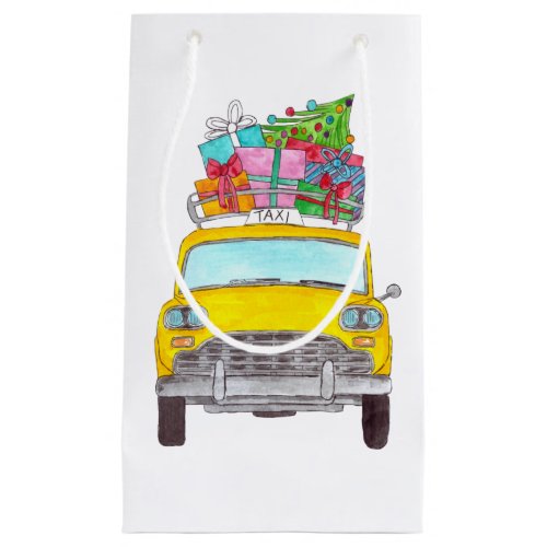 New York Yellow Cab Taxi Christmas Gifts Small Gift Bag