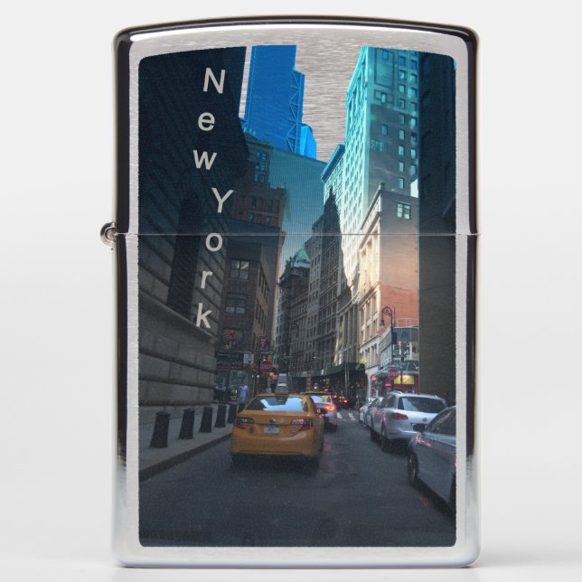 New York - Yellow cabs - Zippo Lighter (Front)