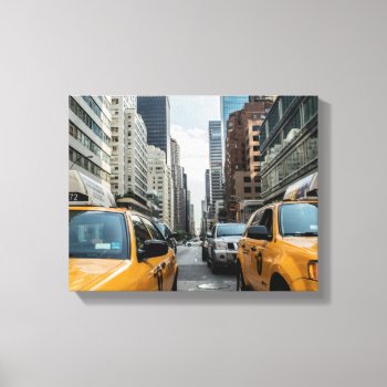 New York Yellow Taxi Cabs Canvas Print by GiftsGaloreStore at Zazzle