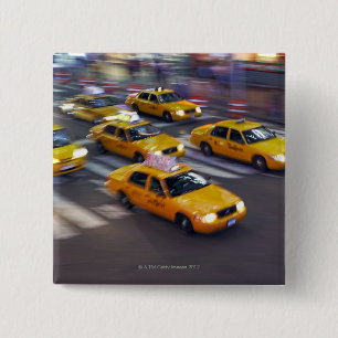 New York Yellow Taxi's Pinback Button