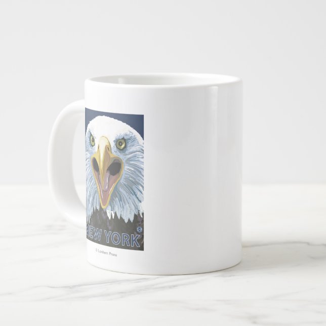 New YorkEagle Up Close Giant Coffee Mug (Front Left)