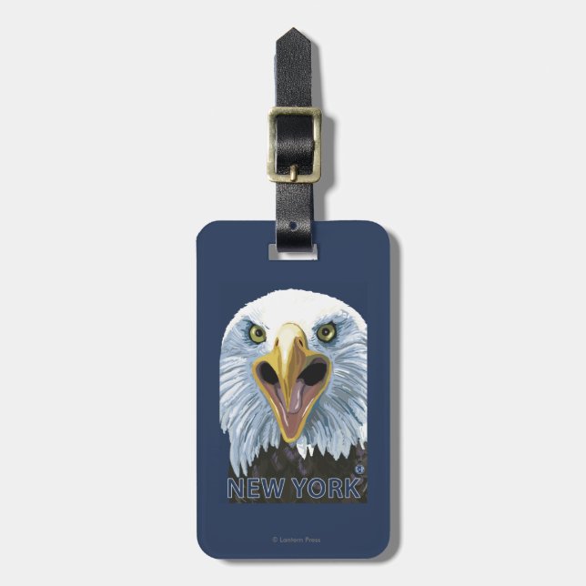 New YorkEagle Up Close Luggage Tag (Front Vertical)