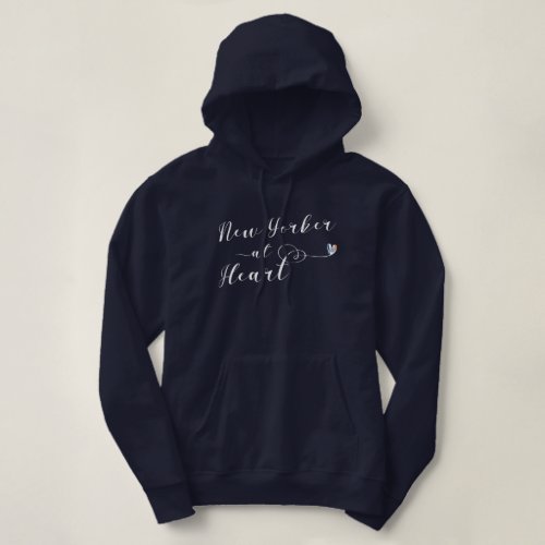 New Yorker At Heart I Love New York Hoodie