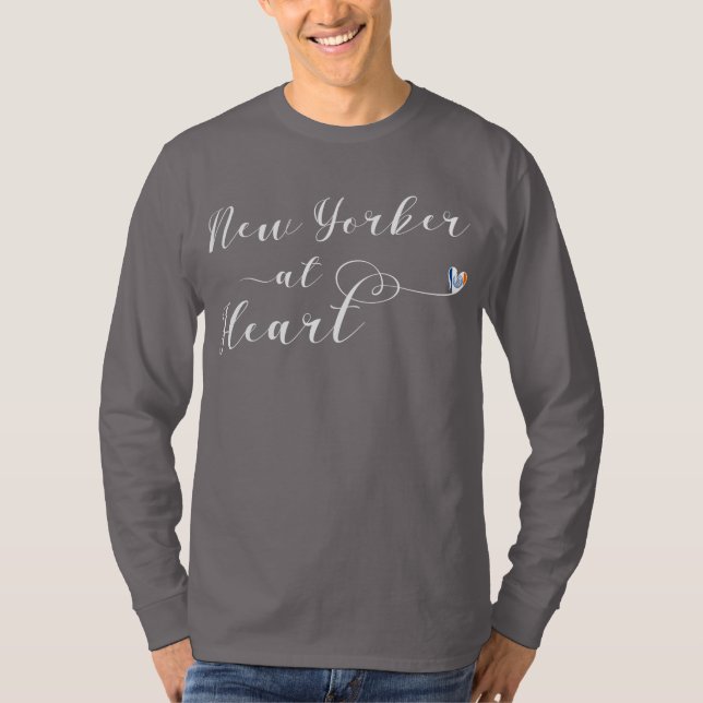 New Yorker At Heart, New York NYC T-Shirt (Front)