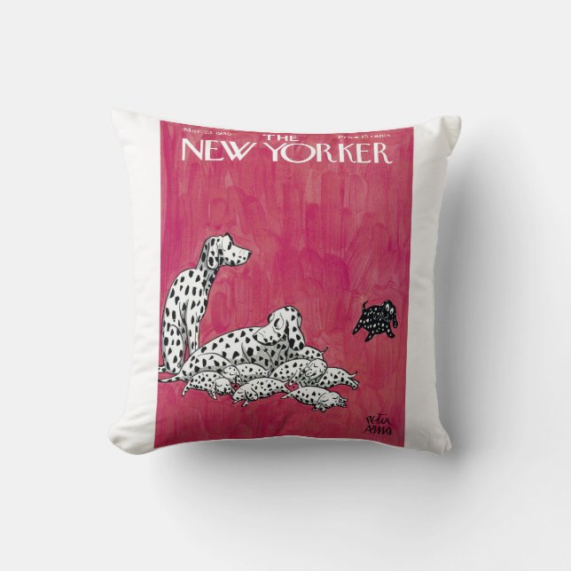 NEW YORKER MAGAZINE 1935 THROW PILLOW (Front)