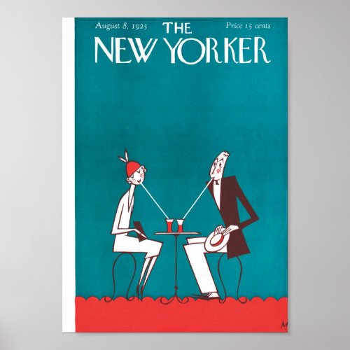 New Yorker Magazine Cover 1925 Couple Poster