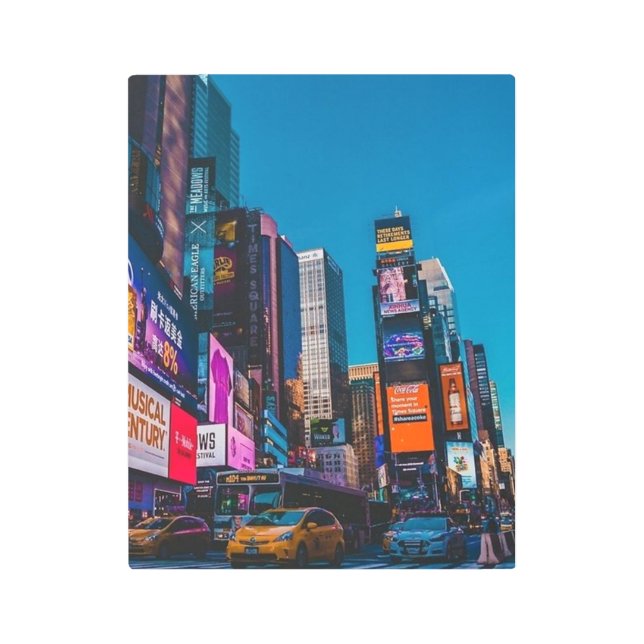New Yorker , NYC , New York , East Coast Metal Print (Front)