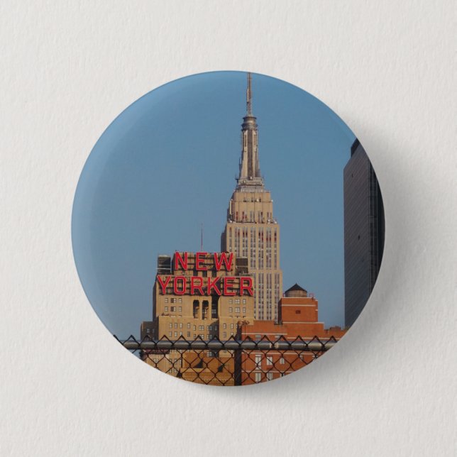 New Yorker Pinback Button (Front)