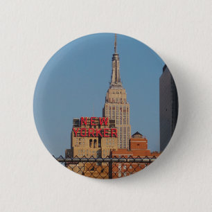 New Yorker Pinback Button