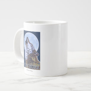 New YorkHowling Wolf Giant Coffee Mug