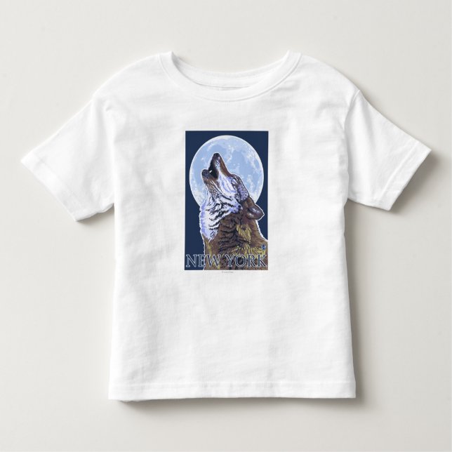 New YorkHowling Wolf Toddler T-shirt (Front)
