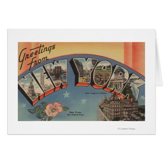 New YorkLarge Letter ScenesNew York State Cards (Front Horizontal)