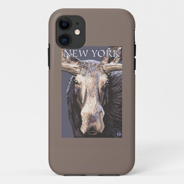 New YorkMoose Up Close Case-Mate iPhone Case (Back)