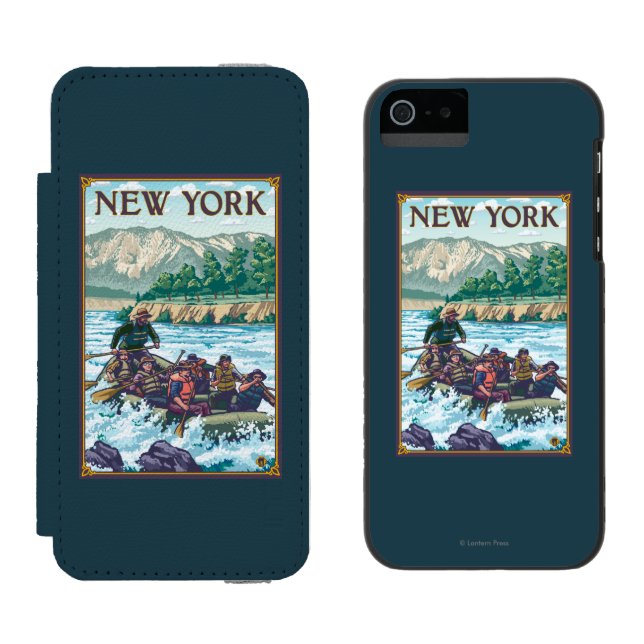 New YorkRiver Rafting Scene Incipio iPhone Wallet Case (Side by Side)