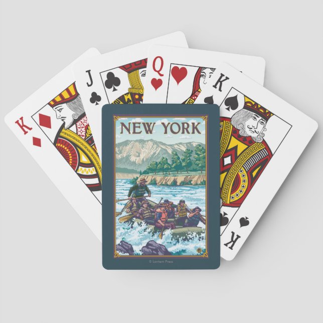 New YorkRiver Rafting Scene Poker Cards (Back)