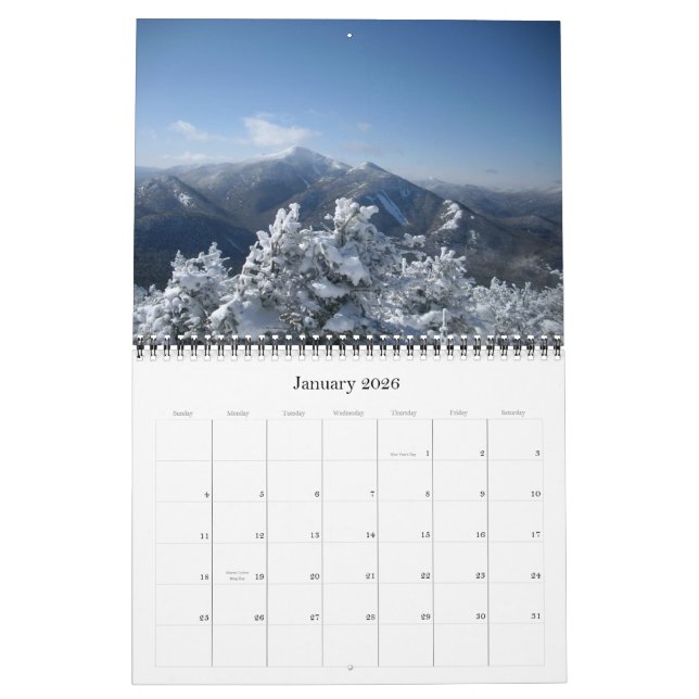 New Yorks Finest Landscapes Calendar (Jan 2026)