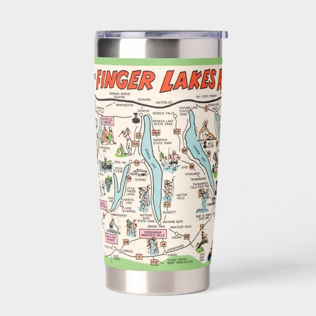 New York's Finger Lakes Insulated Tumbler (Left)