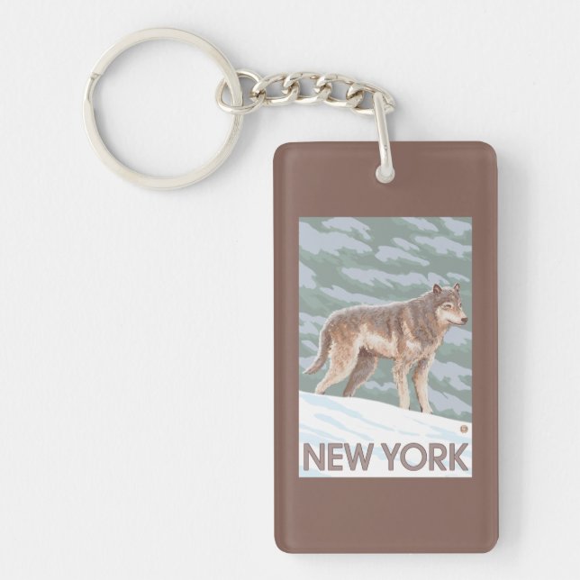 New YorkWolf Scene Keychain (Front)