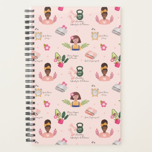 New You  New Year Resolutions Girly Illustrative Planner