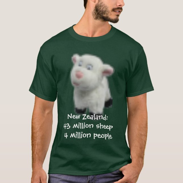 New Zealand:43 million sheep T-Shirt (Front)