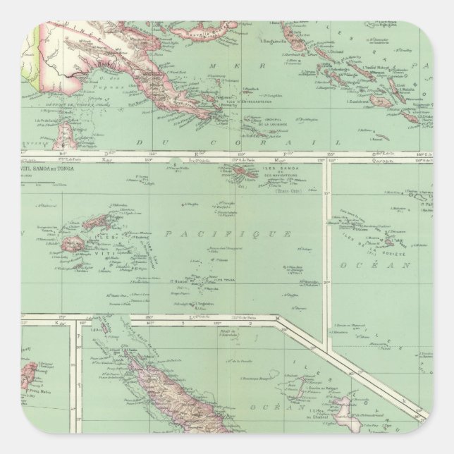 New Zealand 6 Square Sticker (Front)