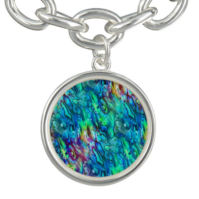 New Zealand Abalone Paua Shell Pattern 1 Bracelet (Design)