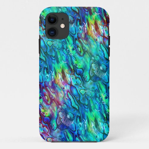 New Zealand Abalone Paua Shell Pattern 1 iPhone 11 Case