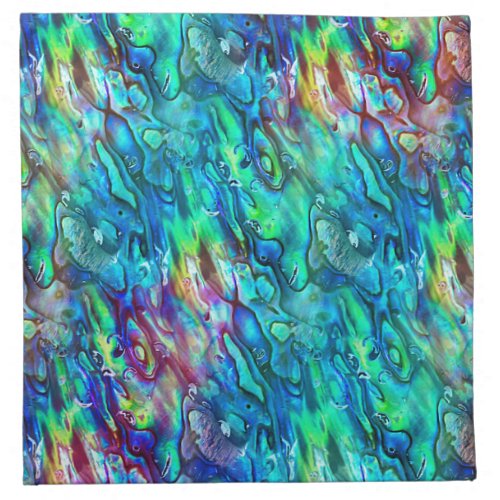 New Zealand Abalone Paua Shell Pattern 1 Cloth Napkin