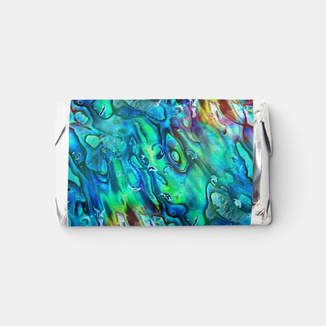 New Zealand Abalone Paua Shell Pattern 1 Hershey's Miniatures (Front)