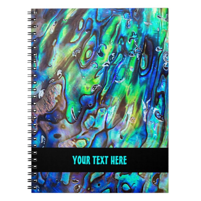 New Zealand Abalone Paua Shell Pattern 1 Notebook (Front)
