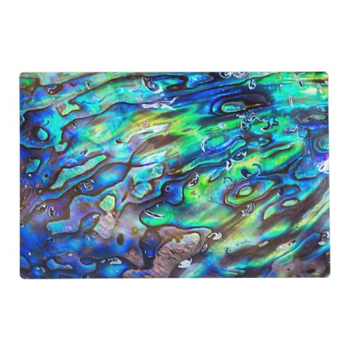 New Zealand Abalone Paua Shell Pattern 1 Placemat