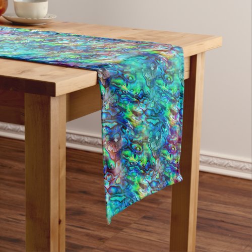 New Zealand Abalone Paua Shell Pattern 1 Short Table Runner