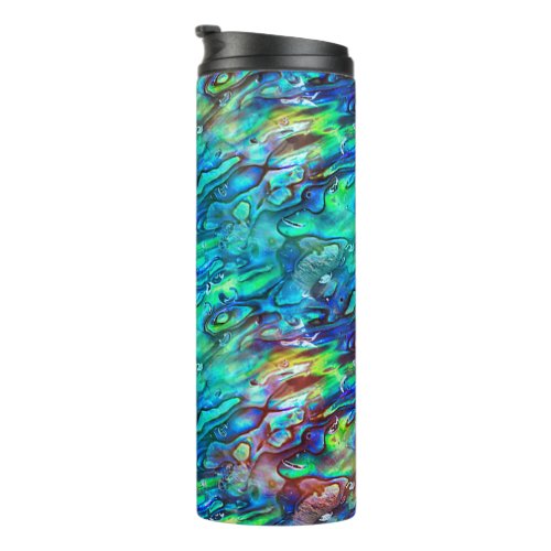 New Zealand Abalone Paua Shell Pattern 1 Thermal Tumbler