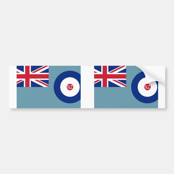 New Zealand Air Force, New Zealand flag Bumper Stickers