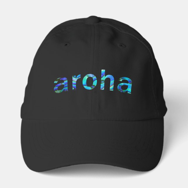 NEW ZEALAND AROHA LOVE PAUA PERFORMANCE CAP (Front)