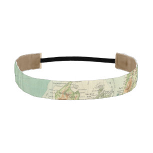 New Zealand Atlas Map Athletic Headband