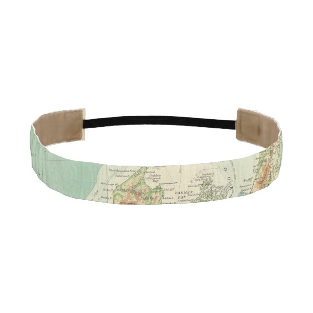 New Zealand Atlas Map Athletic Headband (Front)
