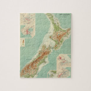 New Zealand Atlas Map Jigsaw Puzzle