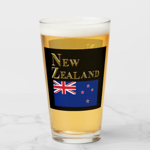 NEW ZEALAND BEER GLASS