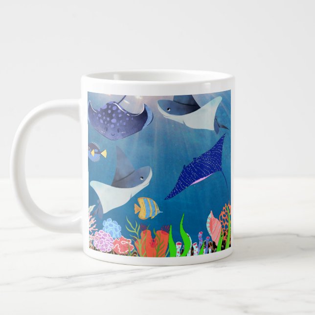 NEW ZEALAND BEST DAD KIWI FATHER'S  GIANT COFFEE MUG (Left)