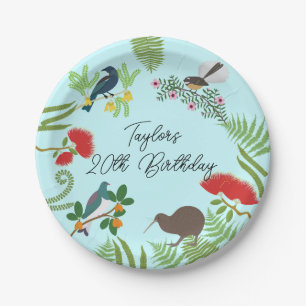 New Zealand Bird Birthday Paper Plates