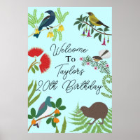 New Zealand Bird Birthday Welcome 
