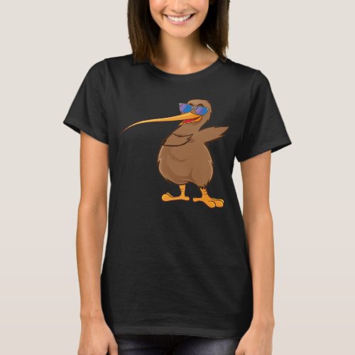 New Zealand Bird Lover Dabbing Kiwi Bird Da Dance T_Shirt